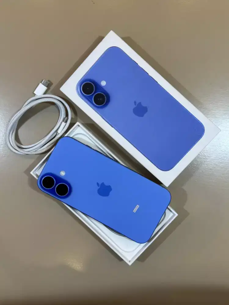 Jual iPhone 16 Basic Warna Ultramarin 128GB Kondisi Like New