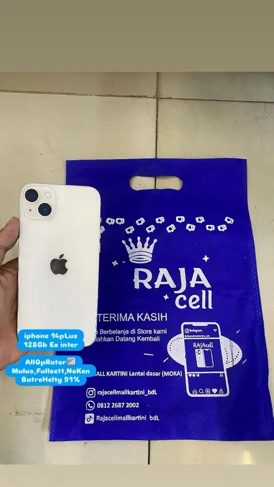 Iphone 14plus internal 128Gb Ex inter