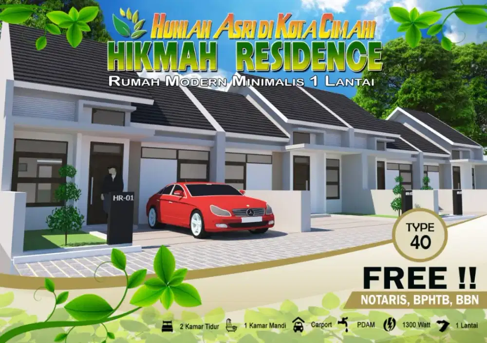 Dijual rumah indent cluster Hikmah residence