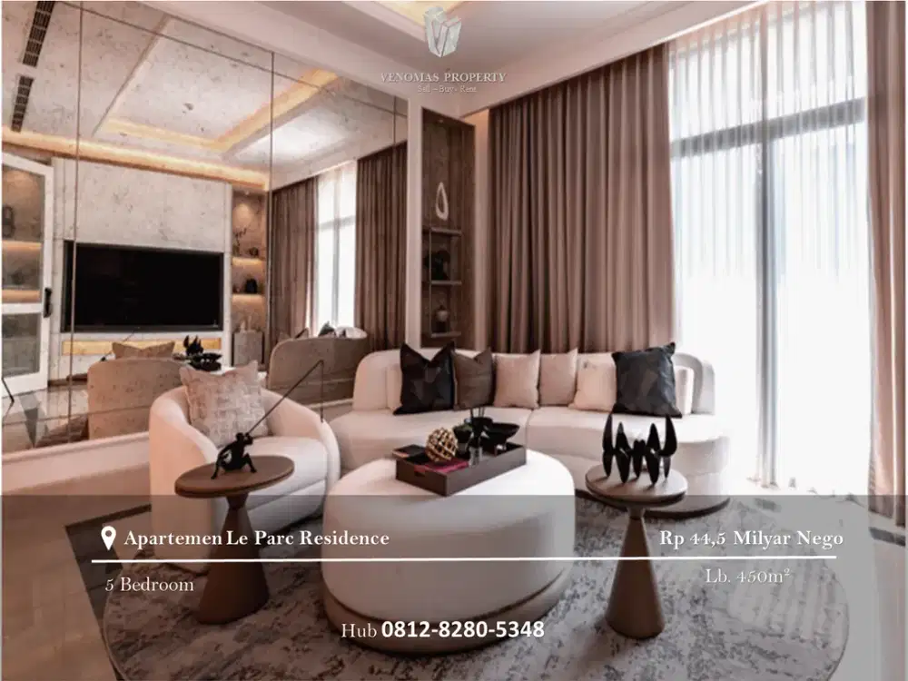 For Sale Le Parc Residence 4BR+1 Full Furnished Low Floor