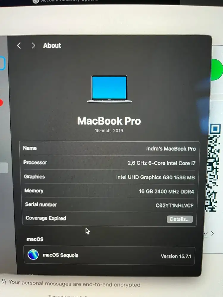 Macbook Pro 2019 (16 inch)