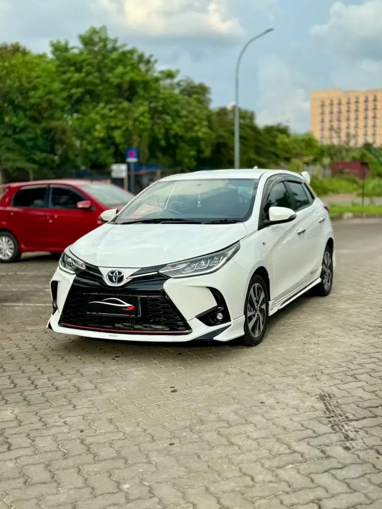 (Cash) Termurah Yaris km 22rb TRD A/T matic 2021 putih dp 5jt kredit