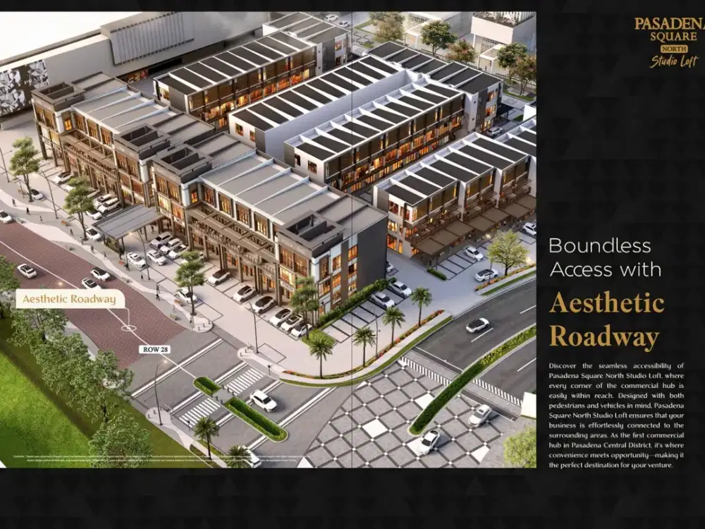 Pasadena Square North: Studio Loft Premium dengan Thematic Commercial Concept