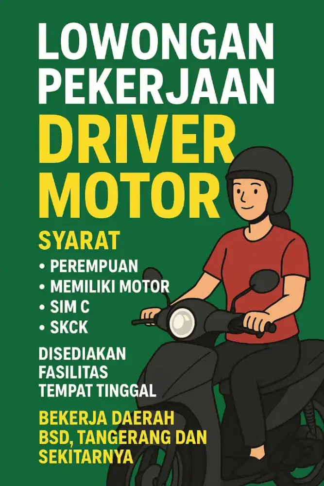 dicari driver untuk homeservice terapis