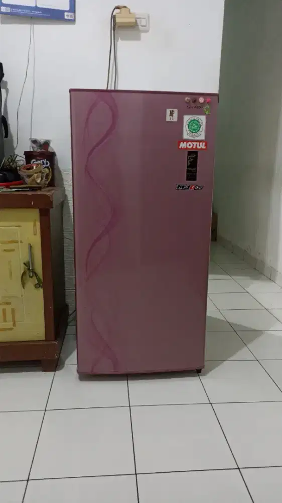 Kulkas SHARP 1 PINTU. SJ N182 D + kompor gas 2tunggku + tabung 3kg