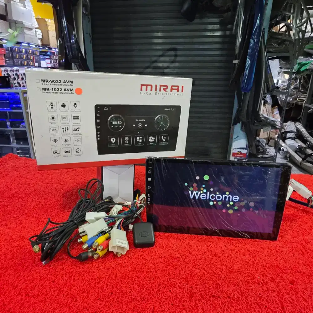 Head Unit Android MIRAI MR-1032 AVM CarPlay 4GB+64GB 10 in