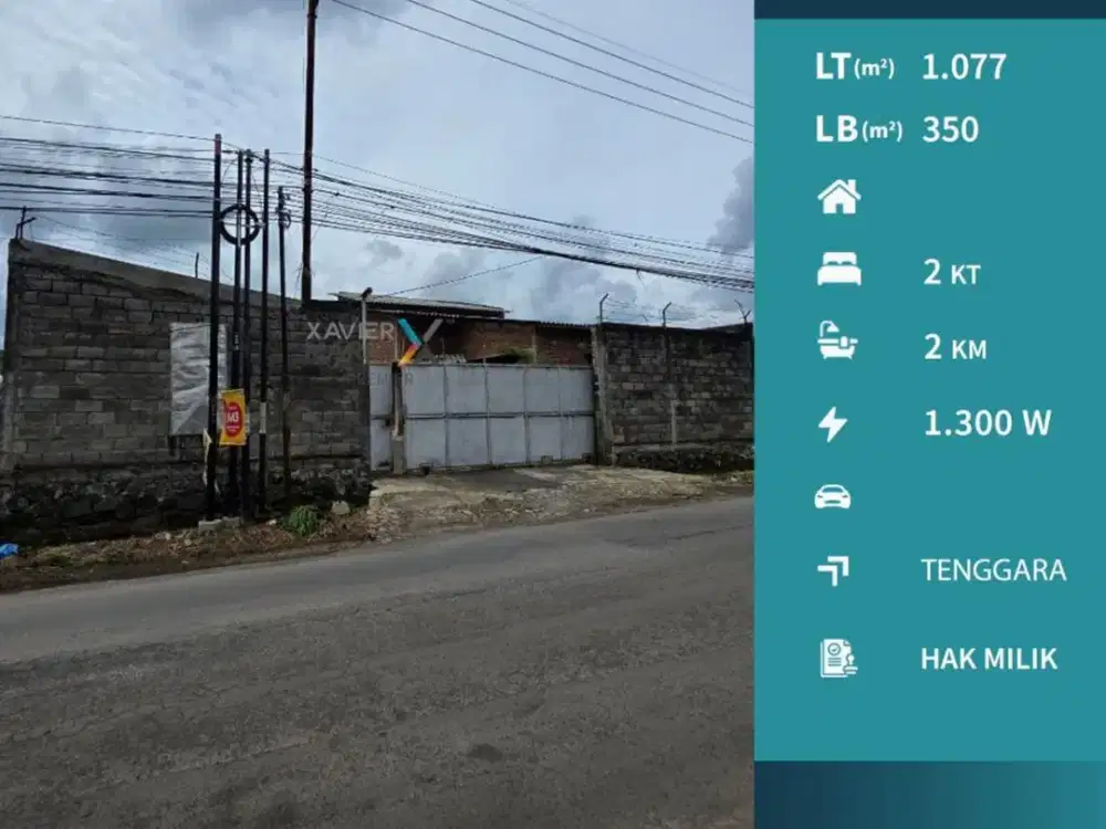 Disewakan Gudang dan Tanah Poros Jalan Raya Ledok Dowo Pakis Malang