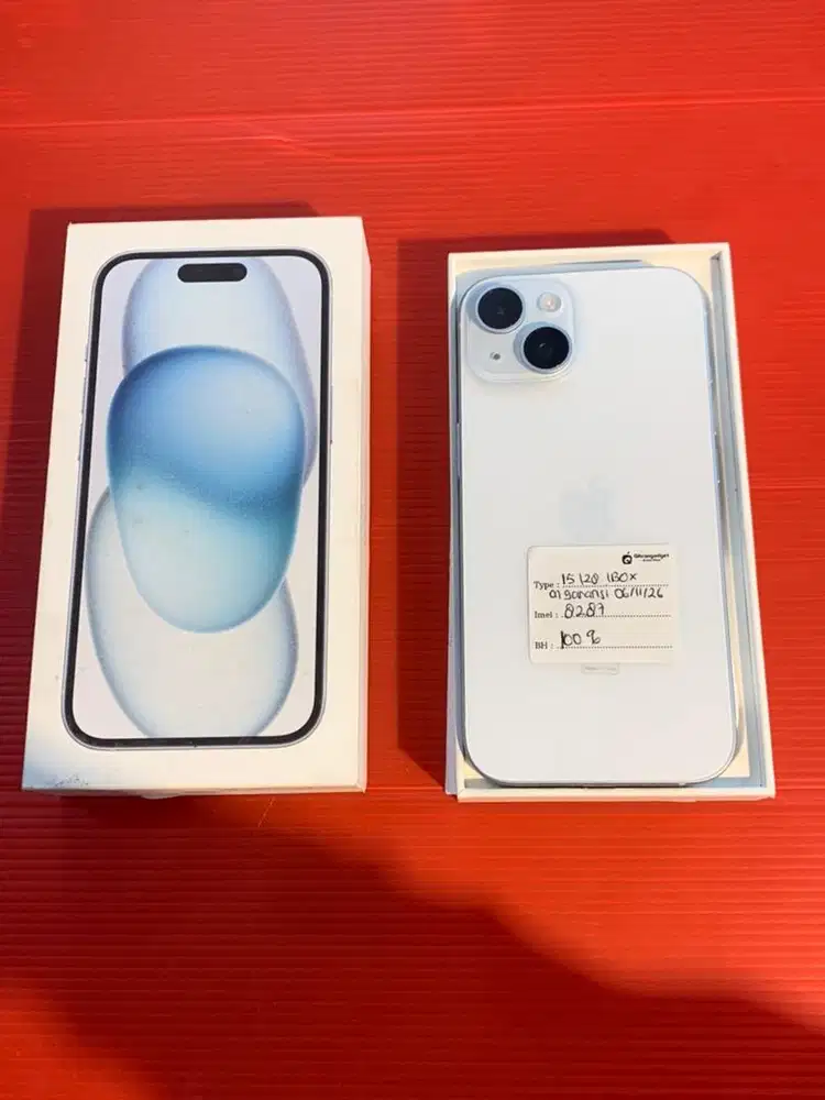 IPHONE 15 128GB EX IBOX ON GARANSI 06/11/26
