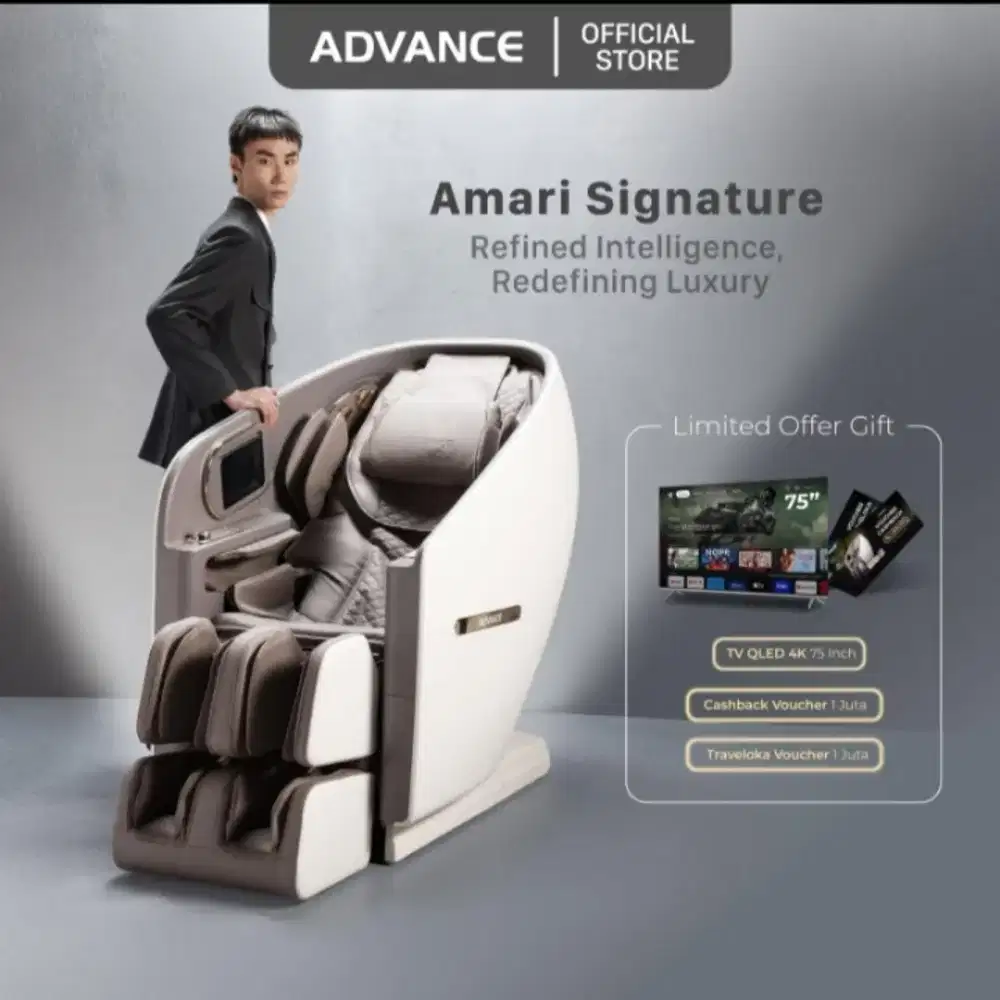 ADVANCE AMARI SIGNATURE Kursi Pijat AI Premium untuk Terapi/Relaksasi