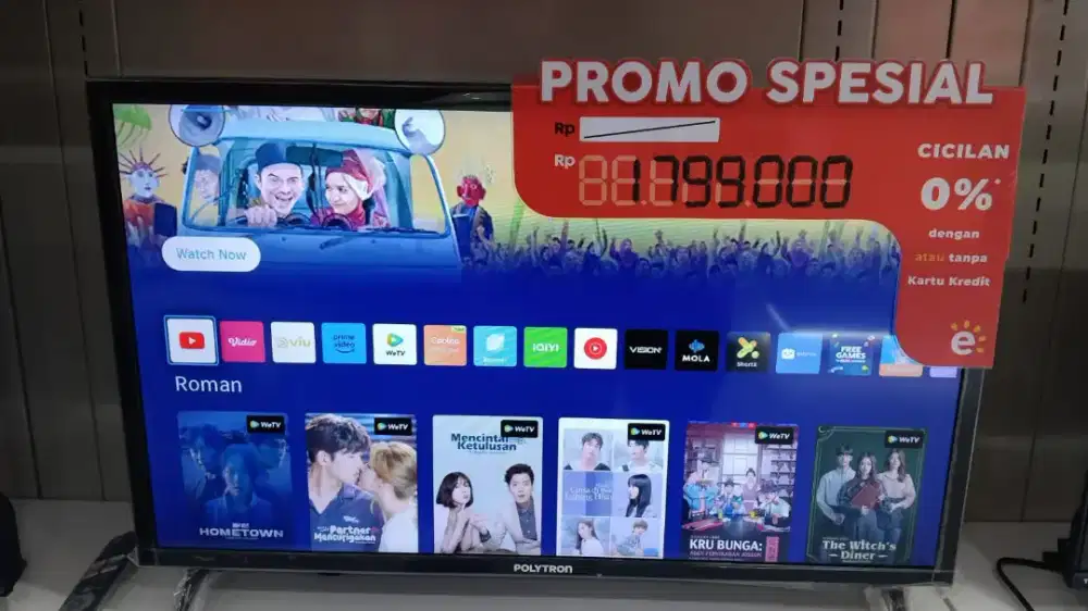 Smart TV Ready! Cocok untuk Streaming, Gaming, dan Family Time!