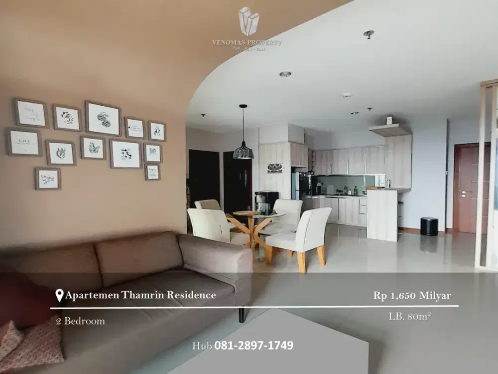 Dijual Apartement Thamrin Residence Premiere 2BR Furnished