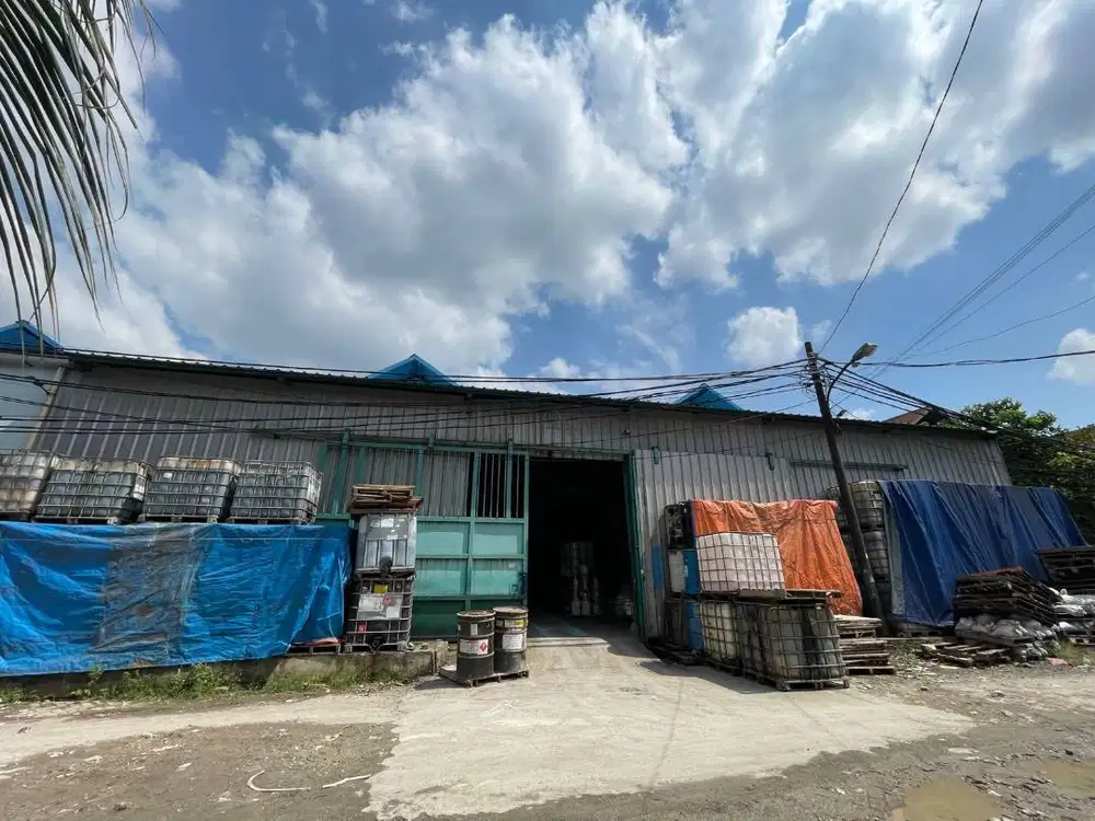 JUAL GUDANG 1008m2, SIAP PAKAI UNTUK USAHA, SIAP IZIN INDUSTRI