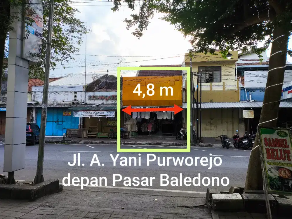 Ruko Strategis Depan Pasar Baledono Jalan A Yani Purworejo