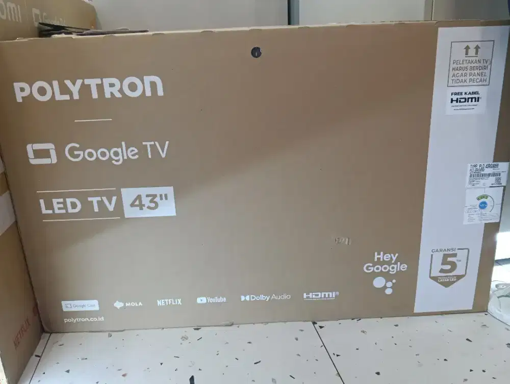Promo Cicilan TV Gratis 1x Cicilan Bunga Ringan 0,88% Polytron 43 inch