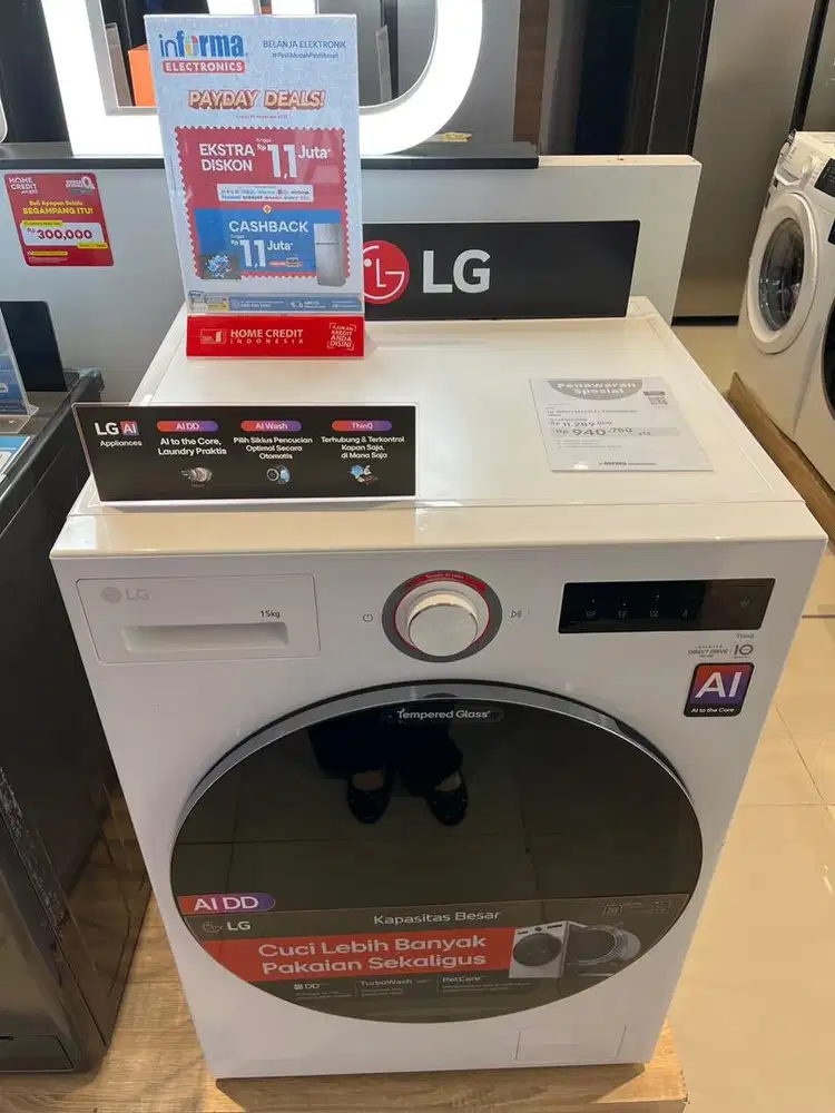 Mesin Cuci LG Front loding 15KG