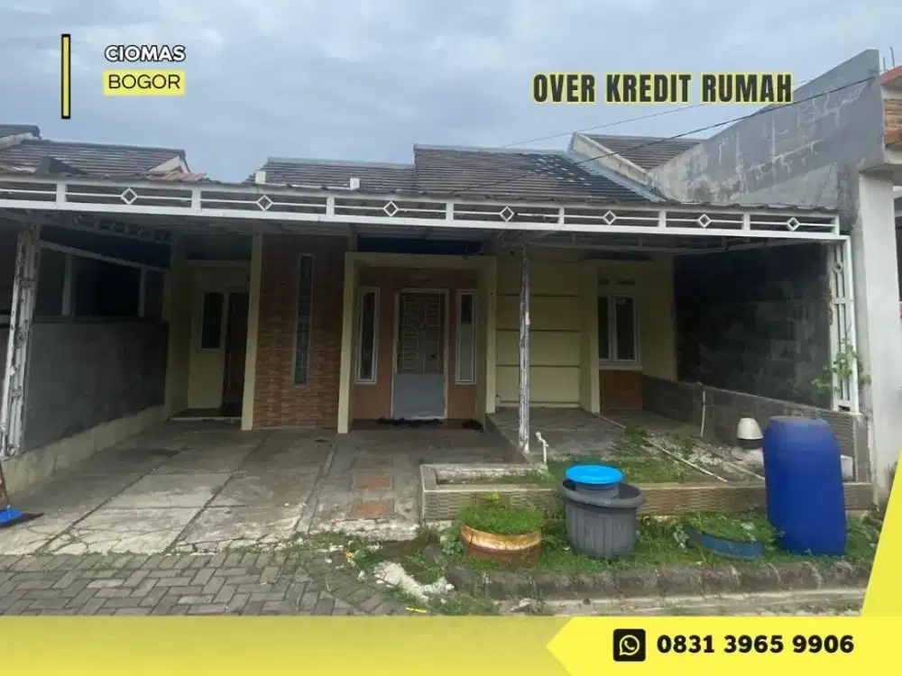 Jual Over Kredit rmh 85JT dkt Stasiun di Perum Ciomas River View