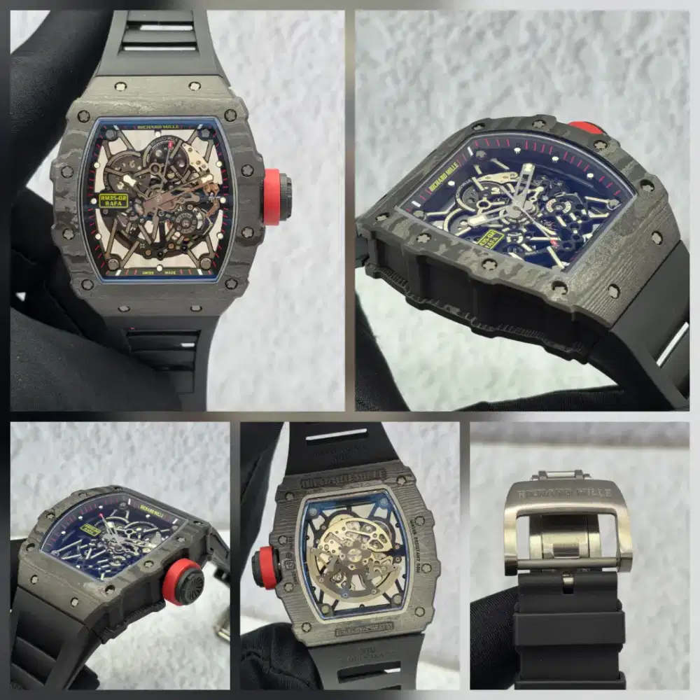 Richard Mille RM35-02 Black Rubber Strap