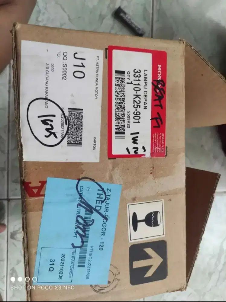 Reflektor ori motor Beat FI stater kasar