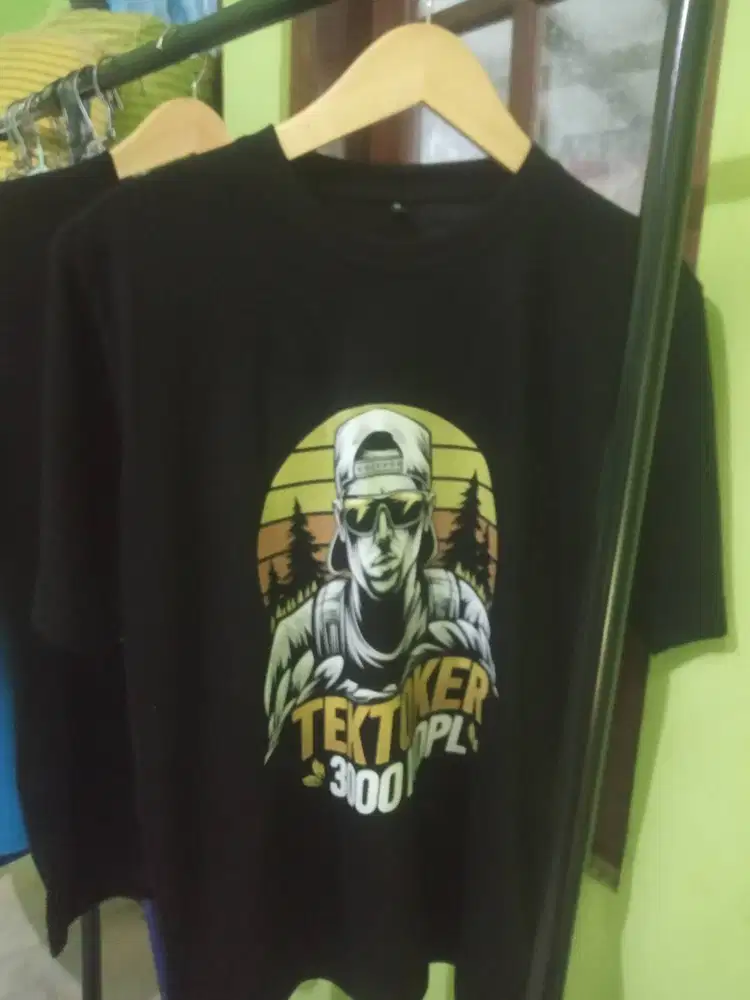 kaos katun tema outdoor  keren nyaman adem harga murah