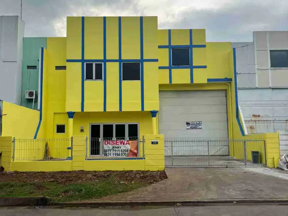 Gudang Taman Tekno disewakan rapi siap huni