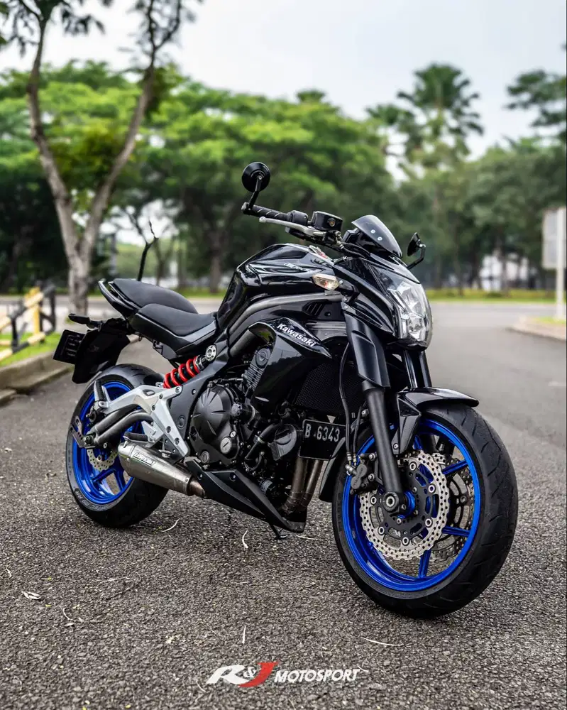 Kawasaki Er6n ER6 Ninja 650 Nik 2012 Warna Hitam knalpot Unknown