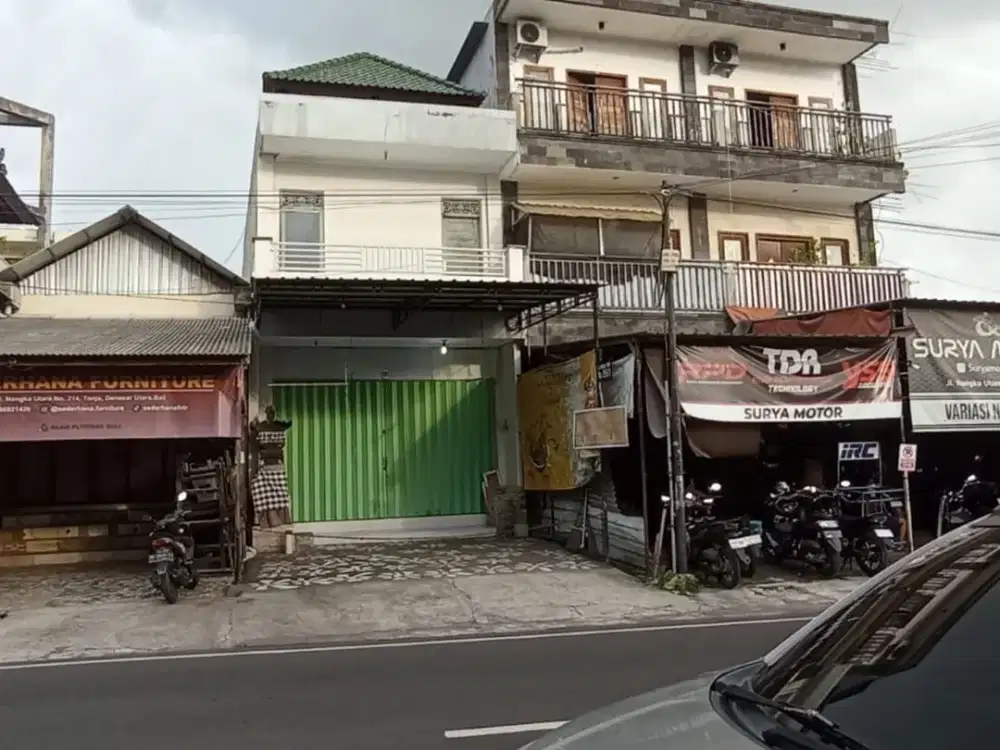 Ruko 2 Lantai Berdiri di Jalan Utama Dijual, Denpasar Utara Area