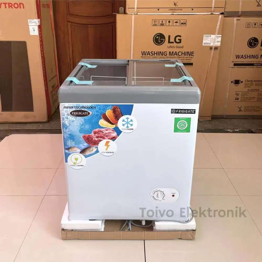 FRIGIGATE F120 Freezer Box Kaca 100 liter F-120 SDF LV Original