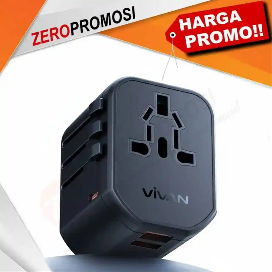Souvenir Perusahaan VIVAN Travel Adaptor VPS-T003A Pro