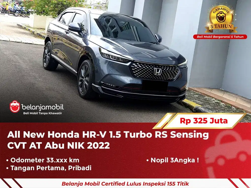 [ GARANSI 5TH ] Honda HRV HR-V HR V 1.5 Turbo RS Sensing AT 2022/2023