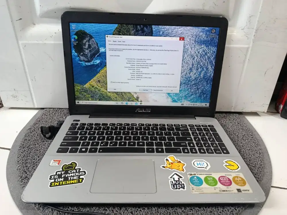Laptop Asus X555Q  Windows 10 home single language 64-bit