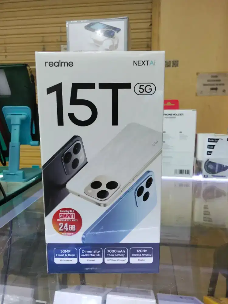 Realme 15T 5G 8/256GB suit titanium garansi resmi 1 tahun