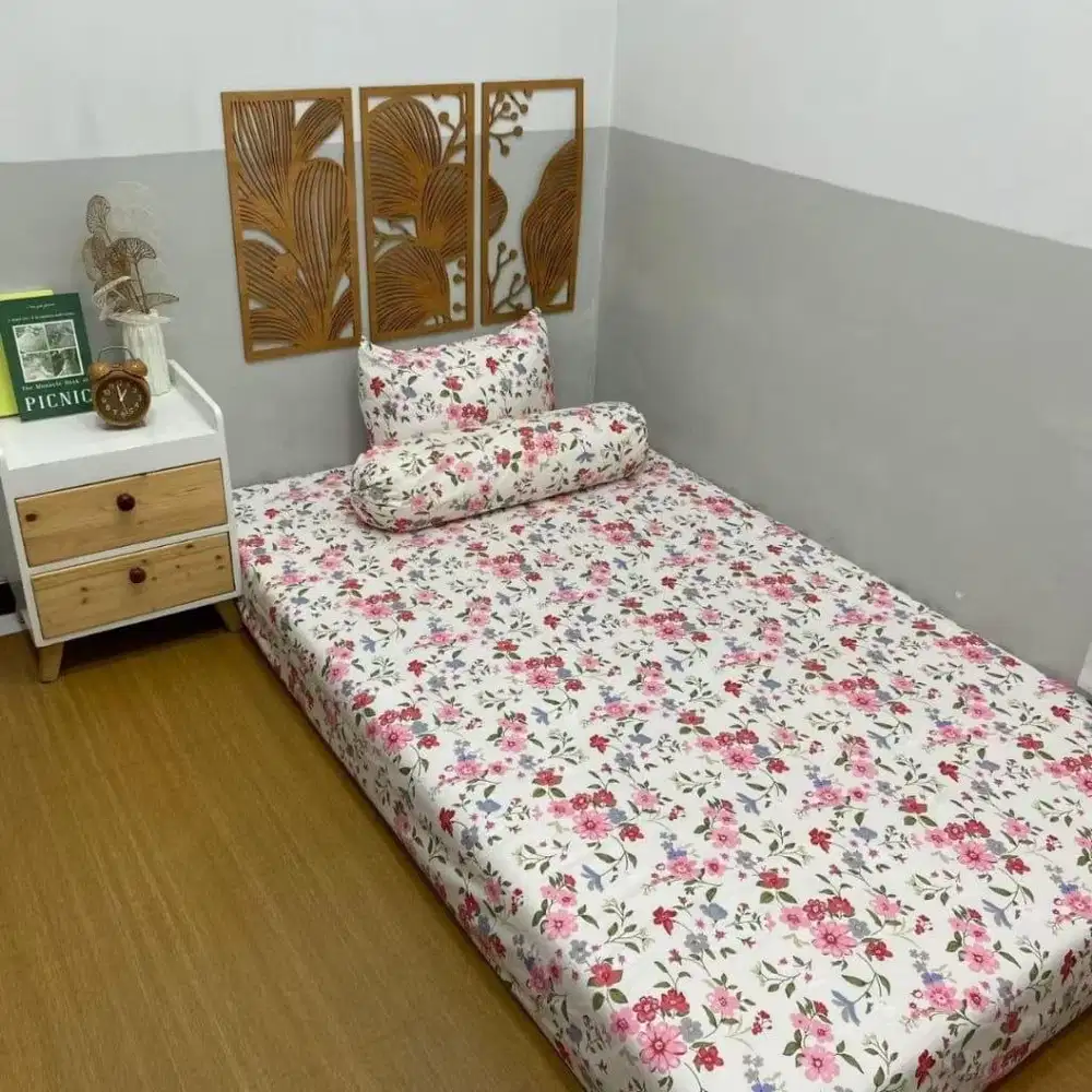 Ready Sprey Motif Mikro lajang 4 kaki ukuran Ukuran 120 x 200cm