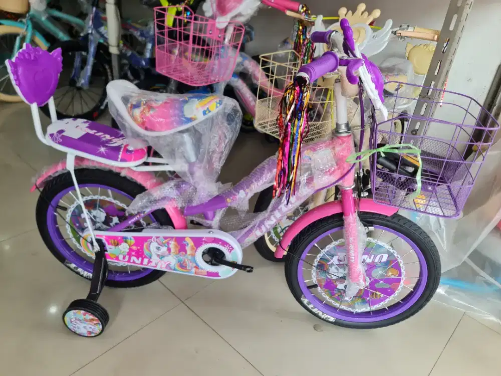 Sepeda Anak Perempuan Sepeda Mini CTB 16 Inch UNITY KUDA PONY MUSIK