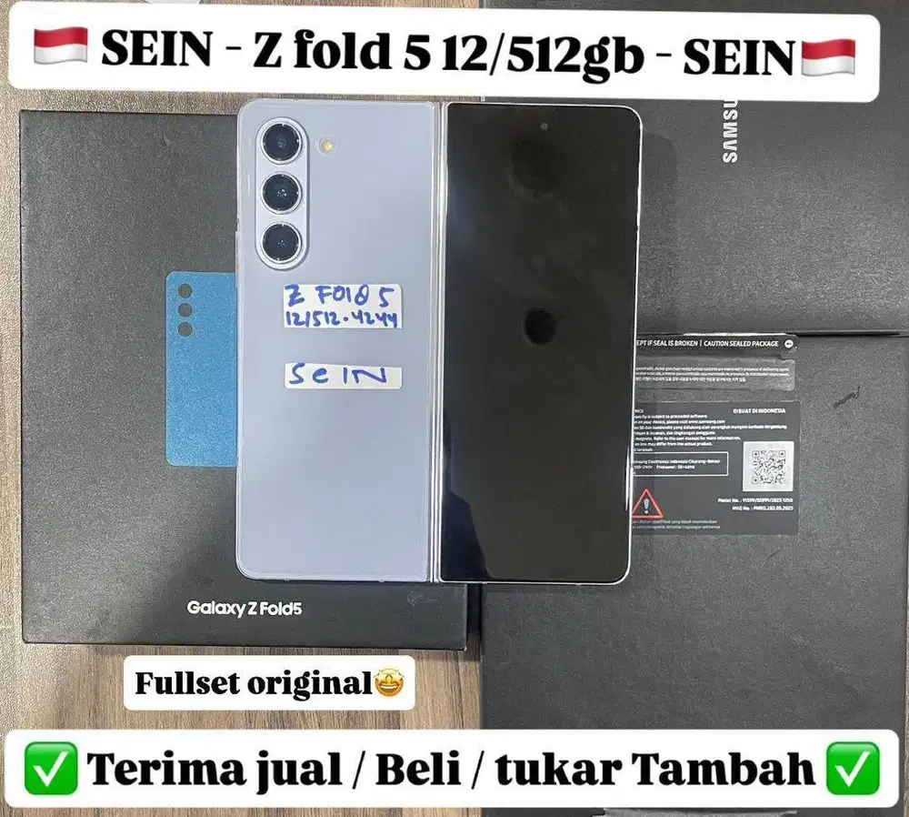 Samsung z fold 5 12/512gb second sein bisa di cicil 0%