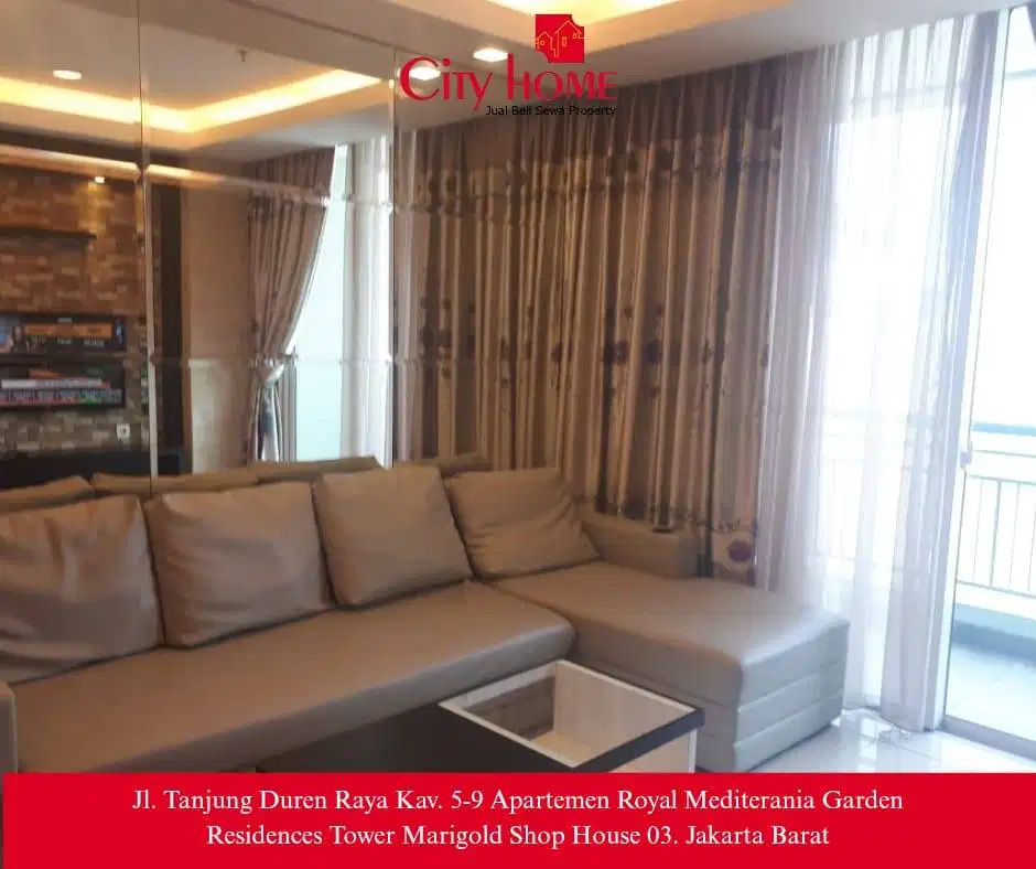 Dijual Apartemen Central Park 2 Kamar+ Connect langsung ke Mall CP