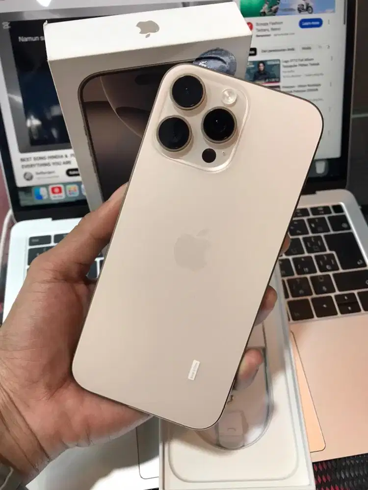 Iphone 16 pro max 256gb dessert titanium second bh 100