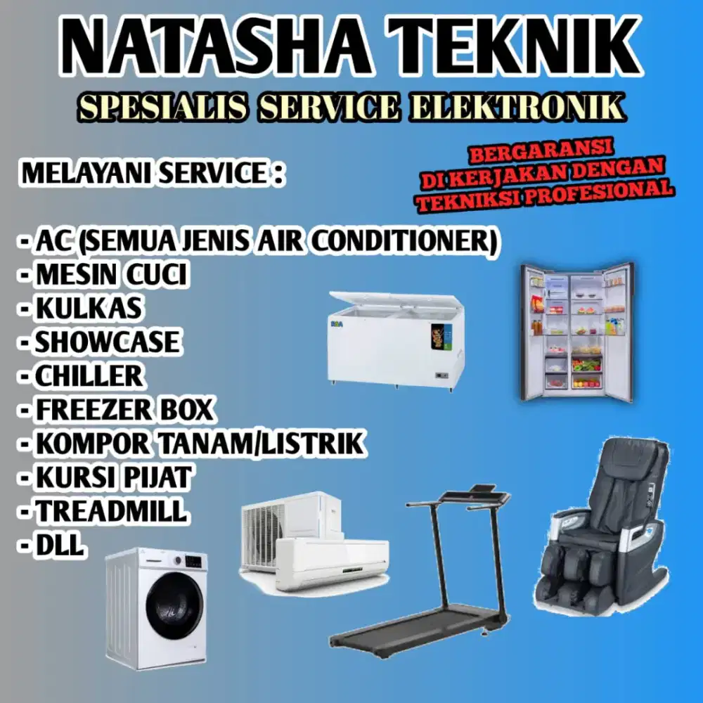 Service ac,kulkas mesin cuci,Treadmild, kursi pijat