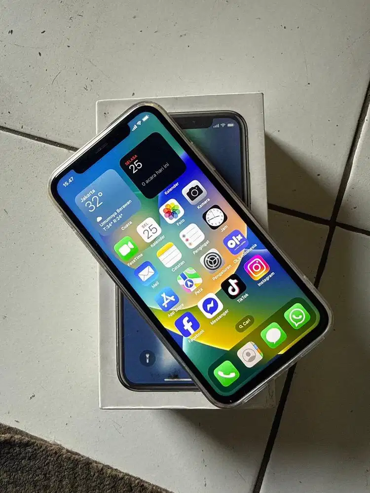 Iphone x 256Gb Fullset Mulus likenew