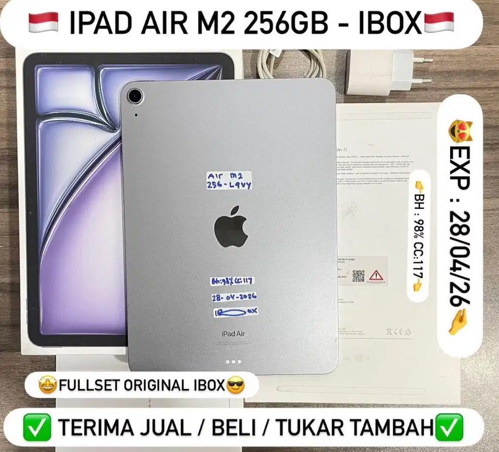 Ipad air m2 256gb ex ibox bisa di cicil 0%