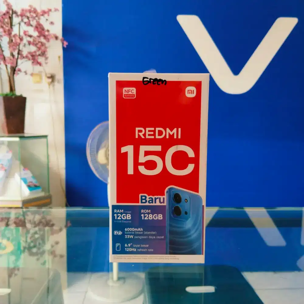 Redmi 15c 6/128 baterai 6000mAh