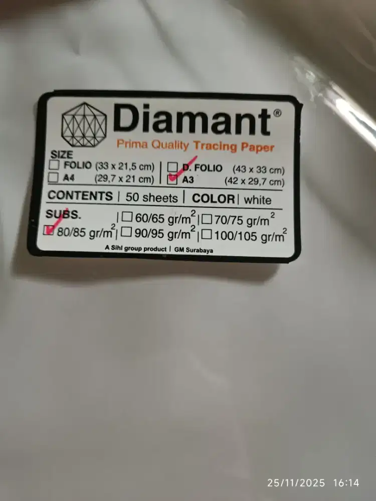 Kertas kalkir Diamant