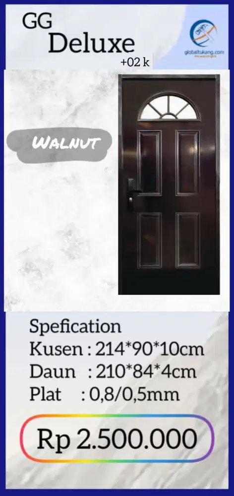 Jual Pintu baja motif klasik kekuatan tak diragukan kota Padang