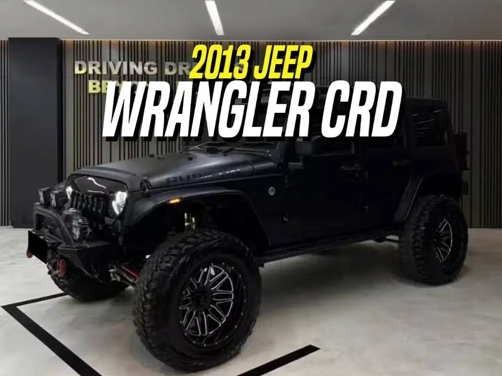 Jeep Wrangler CRD 2.8 Diesel 2013 4-Door Black Hitam 4Door