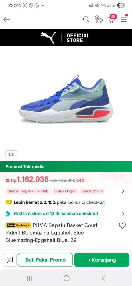 Sepatu basket Puma Sepatu Basket Puma Court