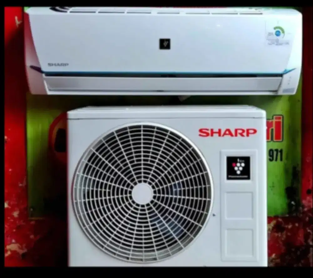 Jual ac sharp 1/2pk  lowwat 320 wat kondisi 95% ori semua