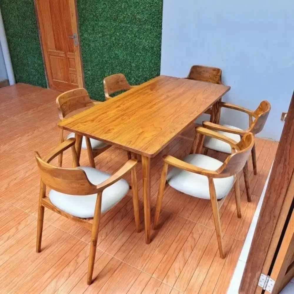 Kursi makan kursi kayu jati meja makan kayu jati