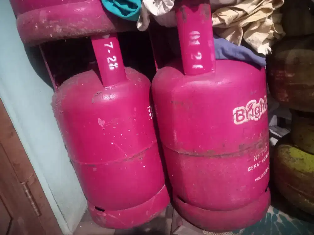 Jual Cepat Tabung Bright Gas Pink 12 kg Kosong ukuran besar