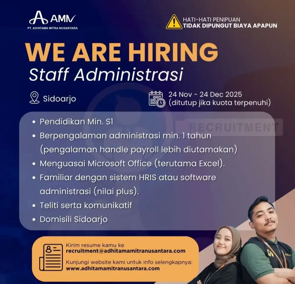 info loker admin