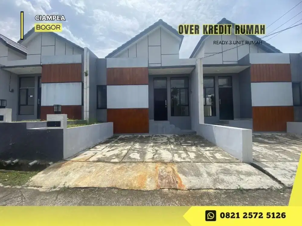 Jual Ready Rumah Over Kredit 59JT dkt IPB di Geriya Selaras Ciampea