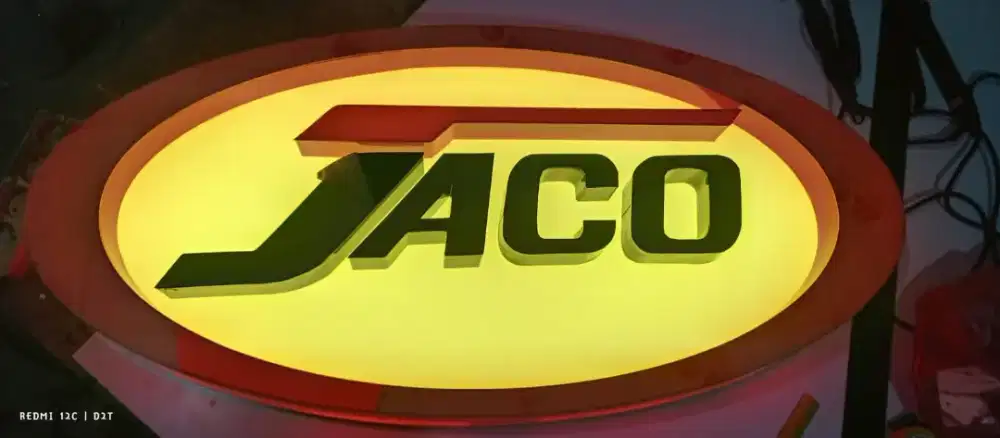 Neon box Plank merek toko